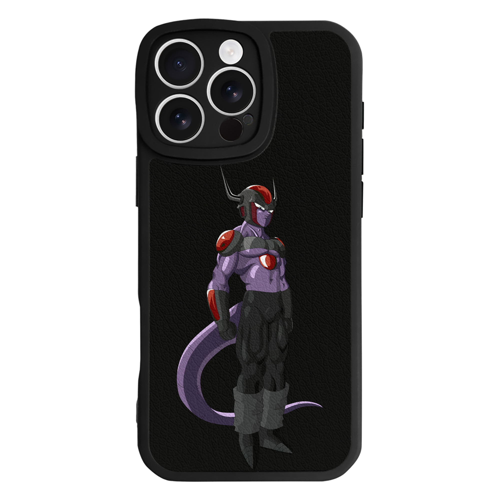 （画像用） ドラゴンボール フリーザ DRAGON BALL Frieza 【iPhone 16シリーズ対応】シリコンスマホケース（レザー調） 材質：シリコン
